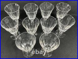 12 Tiffin ASTRAL Radiant Stem Cut Crystal ICE TEA Goblets Mid Century