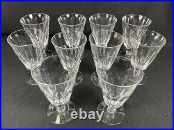 12 Tiffin ASTRAL Radiant Stem Cut Crystal ICE TEA Goblets Mid Century