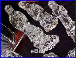 (14 pcs) WATERFORD CRYSTAL NATIVITY COLLECTION SET With DONKEY CAMEL EXCELLENT