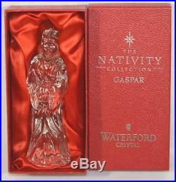 15 pc. WATERFORD CRYSTAL CHRISTMAS NATIVITY FIGURINE SET-BETHLEHEM/CAMEL/DONKEY