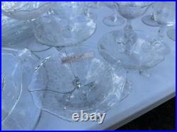 155 piece vintage Cambridge Crystal Glassware Set