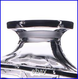 15lb Authentic Set Crystal Decanter 6 Glass Bottle Whisky Wine Stopper cognac #3