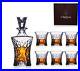 15lb Authentic Set Crystal Decanter 6 Glass Bottle Whisky Wine Stopper cognac #4
