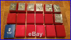 18 pcs Waterford Crystal 12 Days Of Christmas Ornaments Set 1978 1995 inc 1982