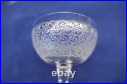 1930's Baccarat Old Rohan Crystal Glass Cordial Stem Glass Set of 4 3 9/16