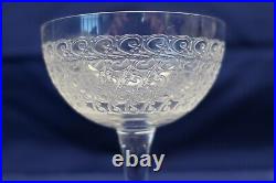 1930's Baccarat Old Rohan Crystal Glass Cordial Stem Glass Set of 4 3 9/16