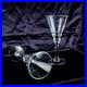 1960’s New York Vintage Crystal Clear Solid Round Coctail Martini Glasses Set 2