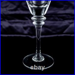 1960's New York Vintage Crystal Clear Solid Round Coctail Martini Glasses Set 2