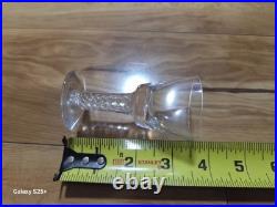 1960s Stuart English Fine Crystal ARIEL Air Twist Wine Glasses Set of 24