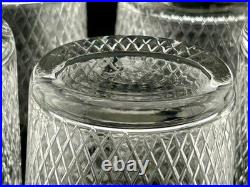 1960s Vintage Cut Stuart Crystal Highball Glasses Set of 5 5? Braemar Pattern