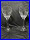 2 Elegant Mikasa Crystal Wine Glass in The Park Avenue Pattern. 8 1/2 MINT