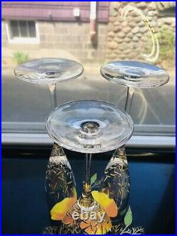 2 Lenox Crystal Beacon Street Fluted Champagne & Water Goblet D2007 Kate Spade