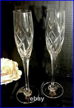2 Mikasa Olympus Champagne Flutes / Toasting Wedding Glasses / Anniversary set