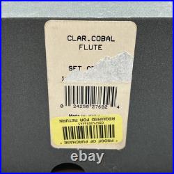 2 Waterford Clarendon Cobalt Blue Flute Champagne Set Brand New in Original Box