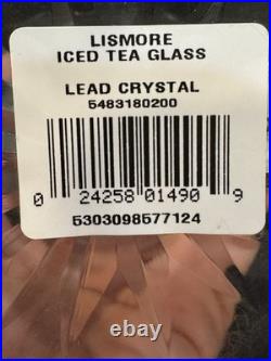 2 Waterford Crystal Lismore Stemmed Iced Tea Glass 6 1/2 Set Of 2 Glasses W4