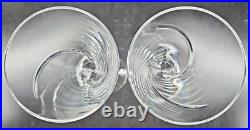 (2) Waterford Crystal Siren Fluted Champagne Set Clear Cut Elegant Stemware Lot