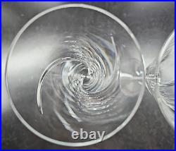 (2) Waterford Crystal Siren Fluted Champagne Set Clear Cut Elegant Stemware Lot