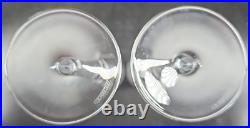 (2) Waterford Crystal Siren Fluted Champagne Set Clear Cut Elegant Stemware Lot