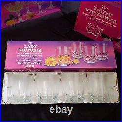 20 Piece Lady Victoria Fine Crystal Chantelle Stemware 5 Sets With Boxes