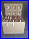 2011 Box Set Of 6 Waterford Ruby Red Snowflake Wishes Flutes With Box & Charms