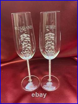 2020 Husband & Wife Custom Engraved Champagne Flute Set