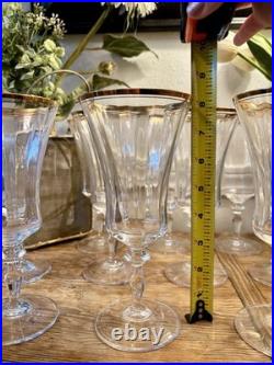 21st Century Mikasa Jamestown 24k Gold Rim Lead Crystal Tea Goblet Set Of 10
