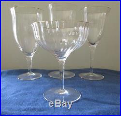 24 GORHAM Crystal Water, Wine, Champagne Tea Glasses 6 4PC SETS Lauren Gold