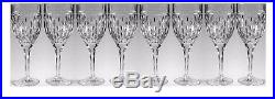 24 Pc Set Ralph Lauren Aston Crystal Rain Drop Glasses DOF Wine Champagne Goblet