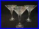 3 Mikasa Crystal COVENTRY Martini Glasses Cocktail 9 oz Barware EXCELLENT