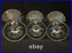 3 Mikasa Crystal COVENTRY Martini Glasses Cocktail 9 oz Barware EXCELLENT