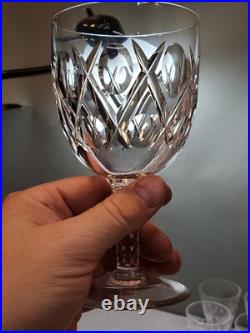 30 Piece Set Stuart Crystal England Stemware Glasses, Norfolk Pattern c. 1955-64