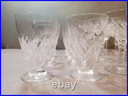 30 Piece Set Stuart Crystal England Stemware Glasses, Norfolk Pattern c. 1955-64