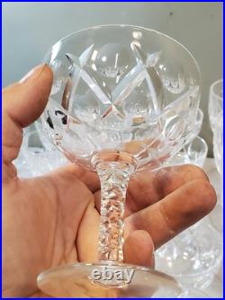 30 Piece Set Stuart Crystal England Stemware Glasses, Norfolk Pattern c. 1955-64