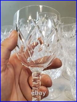 30 Piece Set Stuart Crystal England Stemware Glasses, Norfolk Pattern c. 1955-64