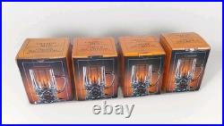 4 Crystal Liqueur Mugs With Handle 24% Lead Crystal 4 Oz 1986 Yugoslavia #5052