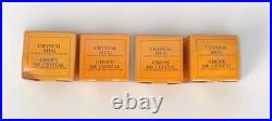 4 Crystal Liqueur Mugs With Handle 24% Lead Crystal 4 Oz 1986 Yugoslavia #5052
