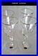 4 Gorham Crystal Glass Stemware Slovenia 7 Vintage Set / Signed & Original Tags