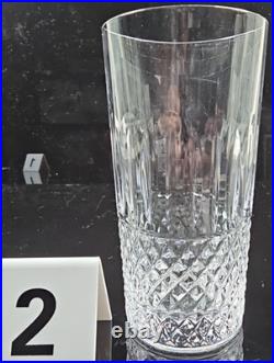 4 MF Cristal de Paris Yvan Highball Glasses Set Crystal Cut Tumblers France Lot