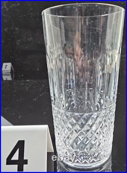 4 MF Cristal de Paris Yvan Highball Glasses Set Crystal Cut Tumblers France Lot