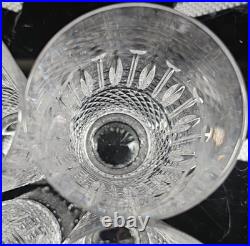 4 MF Cristal de Paris Yvan Highball Glasses Set Crystal Cut Tumblers France Lot