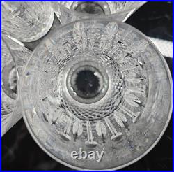 4 MF Cristal de Paris Yvan Highball Glasses Set Crystal Cut Tumblers France Lot