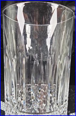 4 MF Cristal de Paris Yvan Highball Glasses Set Crystal Cut Tumblers France Lot