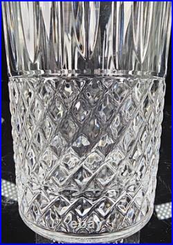 4 MF Cristal de Paris Yvan Highball Glasses Set Crystal Cut Tumblers France Lot