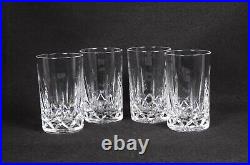 4 Vintage ATLANTIS MIGUEL Highball SONNET Crystal Tumbler Glasses 4-7/8H x 3D