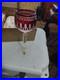 4 Waterford Crystal Clarendon Ruby Wine Glass set/new in box