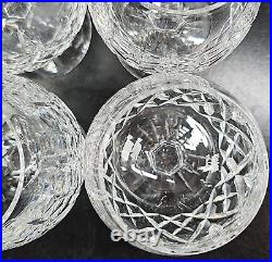 4 Waterford Crystal Lismore Brandy Glasses Set Clear Cut Etch Cognac Snifter Lot