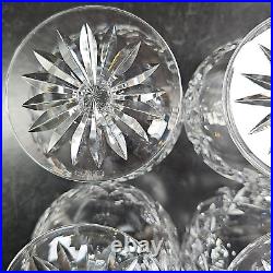 4 Waterford Crystal Lismore Brandy Glasses Set Clear Cut Etch Cognac Snifter Lot