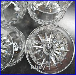 4 Waterford Crystal Lismore Brandy Glasses Set Clear Cut Etch Cognac Snifter Lot