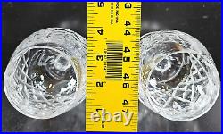 4 Waterford Crystal Lismore Brandy Glasses Set Clear Cut Etch Cognac Snifter Lot