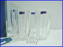 4 Waterford Crystal Marquis Omega Hi Ball Glasses Highball Glass Set NIB